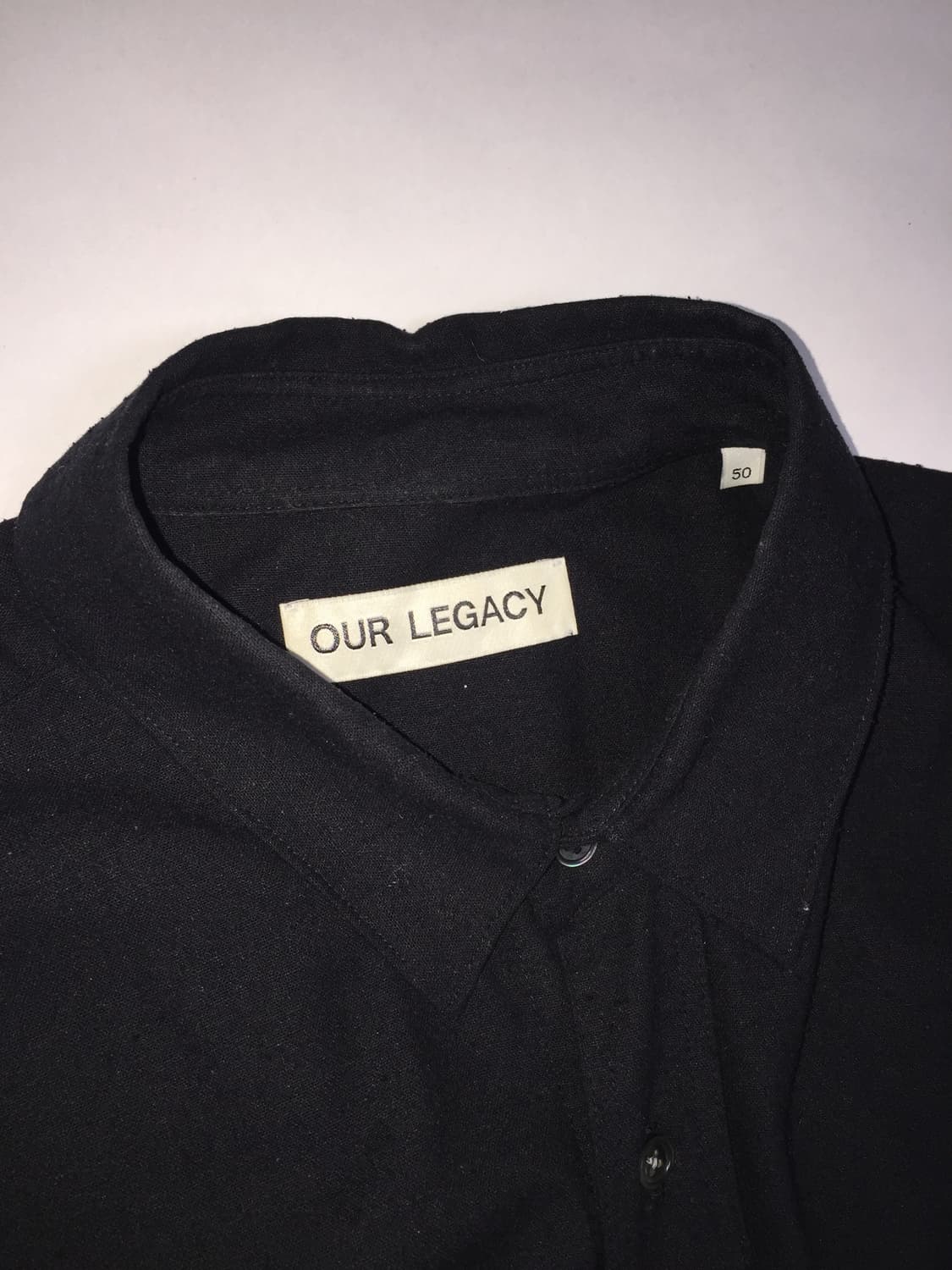 아워레가시 클래식 실크 셔츠 블랙 50 상품이미지2