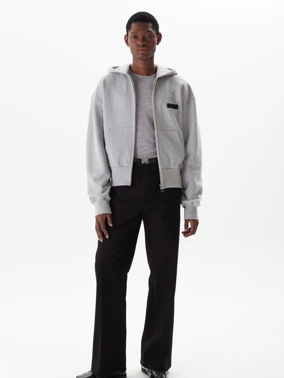 타일레 후드집업 그레이 1사이즈 상품이미지3