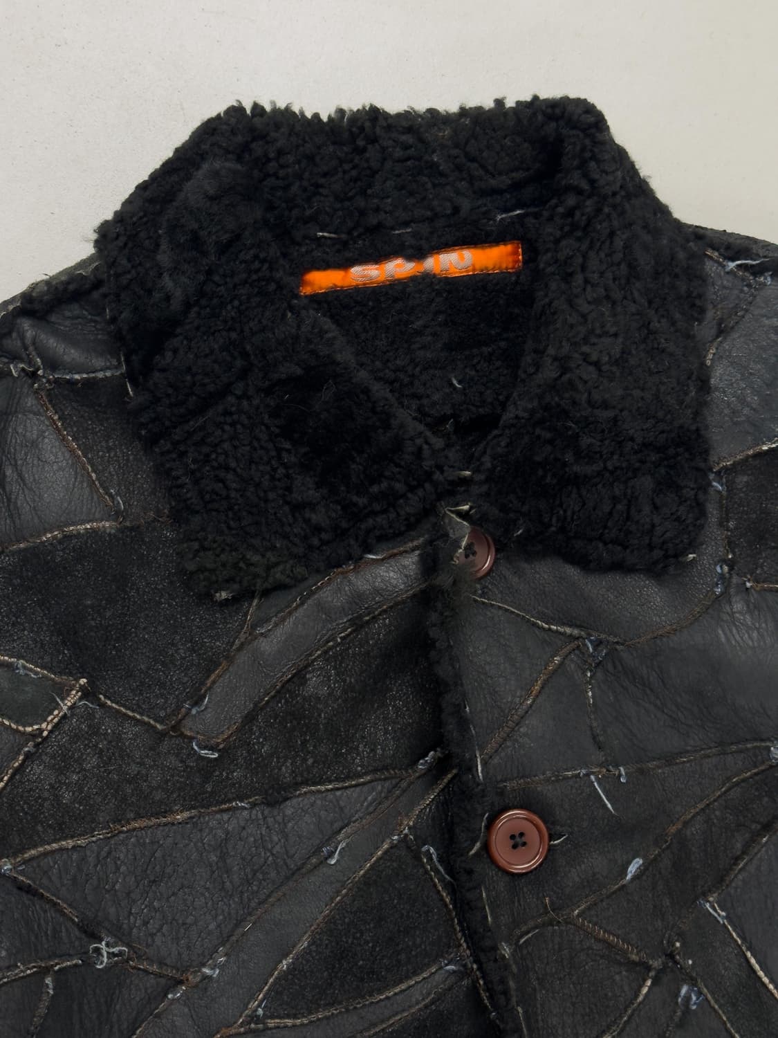 패치워크 시어링 자켓 상품이미지4