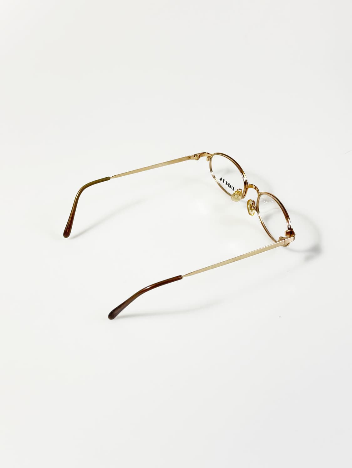 DAKOTA 골드 슬림 오벌 메탈 프레임 빈티지 안경 상품이미지4