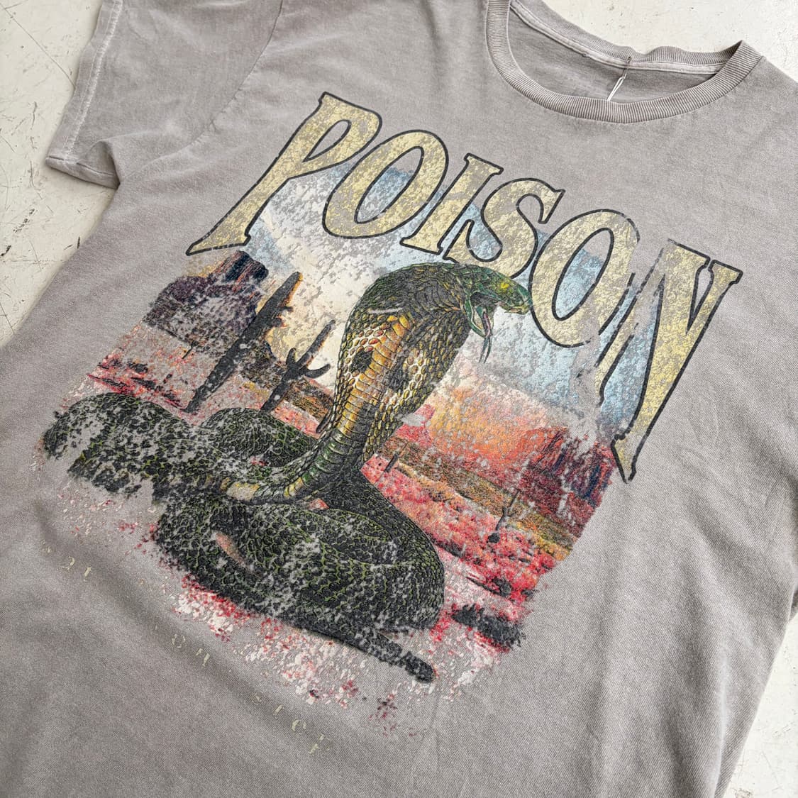 PacSun Poison 빈티지 밴드 반팔티 M 상품이미지4