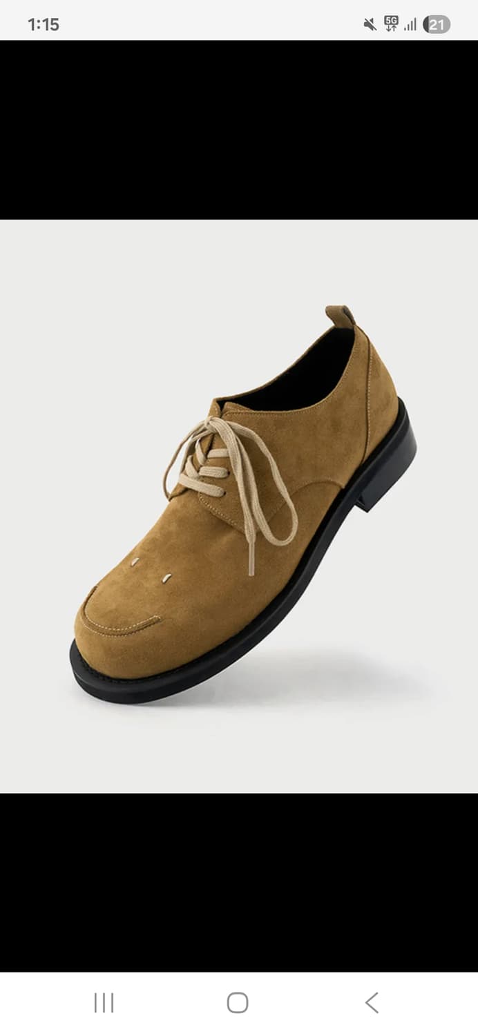 로맨틱무브 스마일더비 웜옐로우 스웨이드 상품이미지2