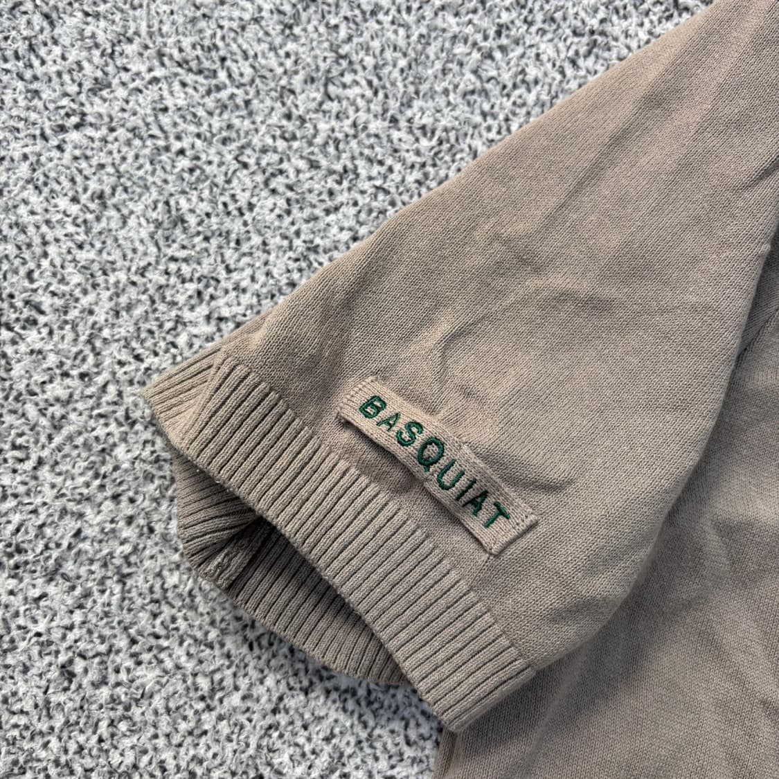 110 장미쉘바스키아 와플 반팔 니트 0402J 상품이미지5