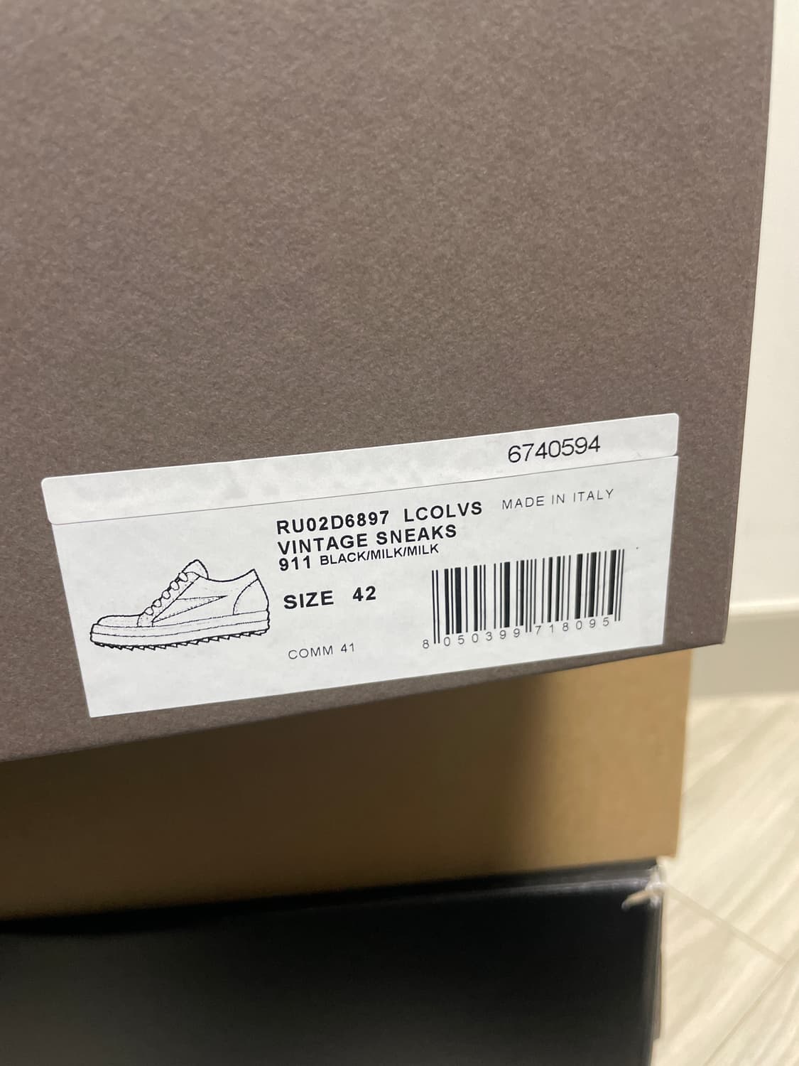 릭오웬스 빈티지 스니커즈 42 릭반스 상품이미지9