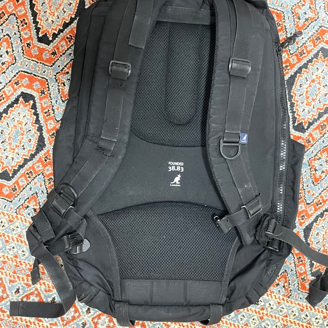 캉골 블랙 트래블 백팩 상품이미지8