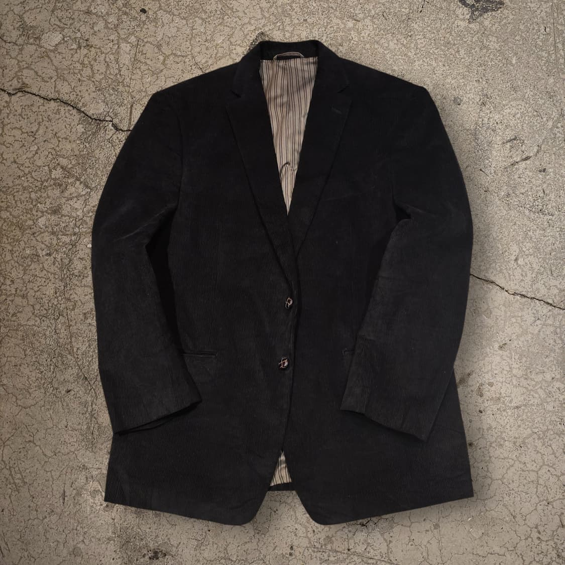 CHAPS 블랙 코듀로이 엘보패치 블레이저 상품이미지2