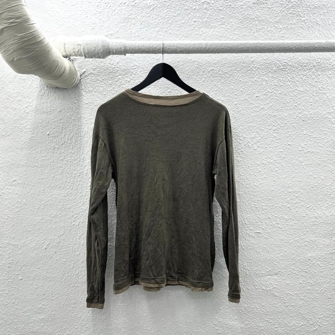 khaki layered grunge longsleeve  상품이미지4