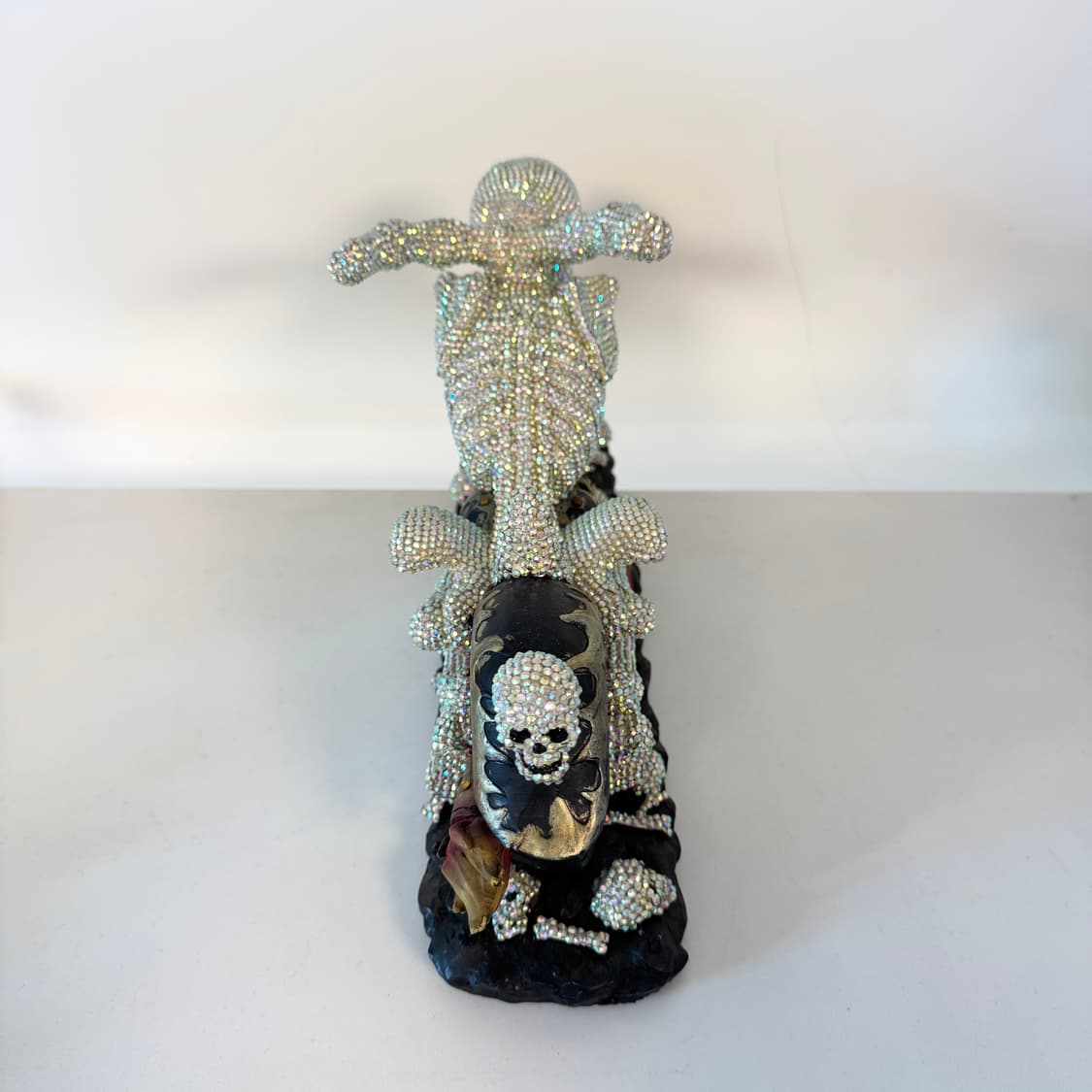 핸드메이드 해골 오토바이 오브제 상품이미지5