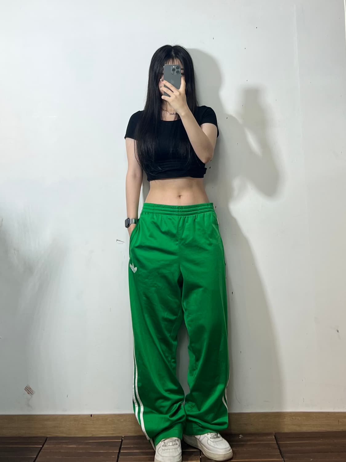 아디다스 초록 와이드 파이어버드 츄리닝바지 105 상품이미지1