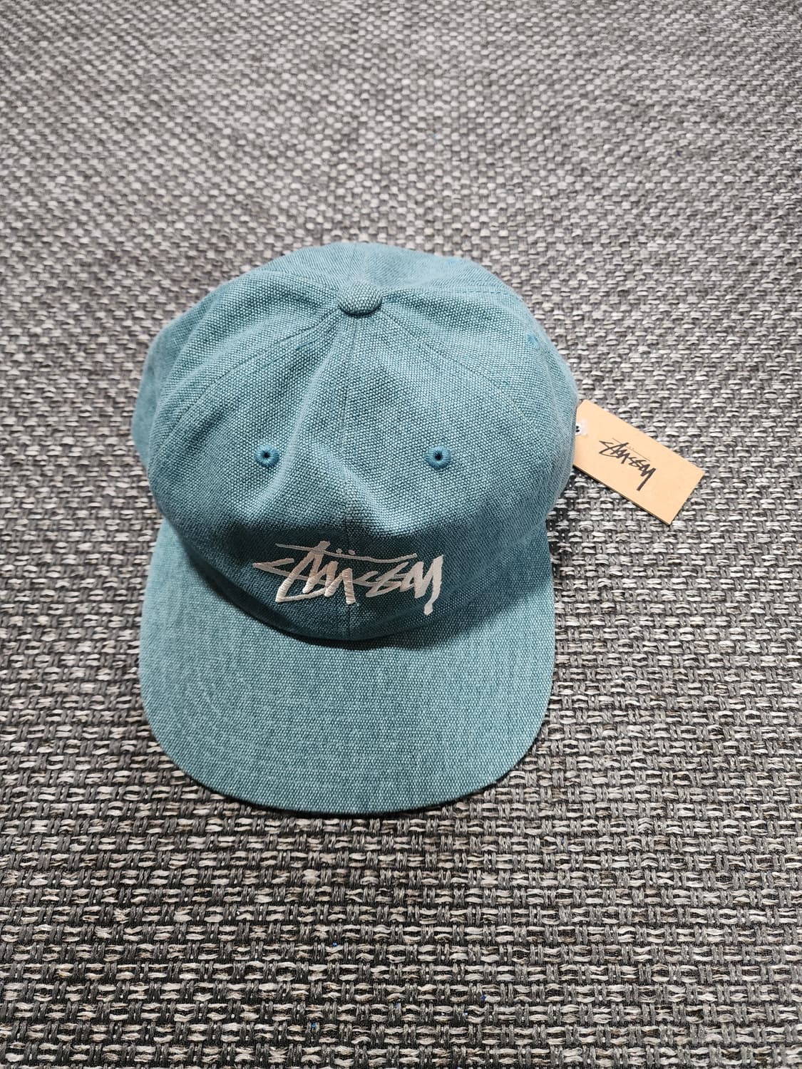 스투시 워시드 데님 볼캡 블루 색상 새상품 상품이미지2