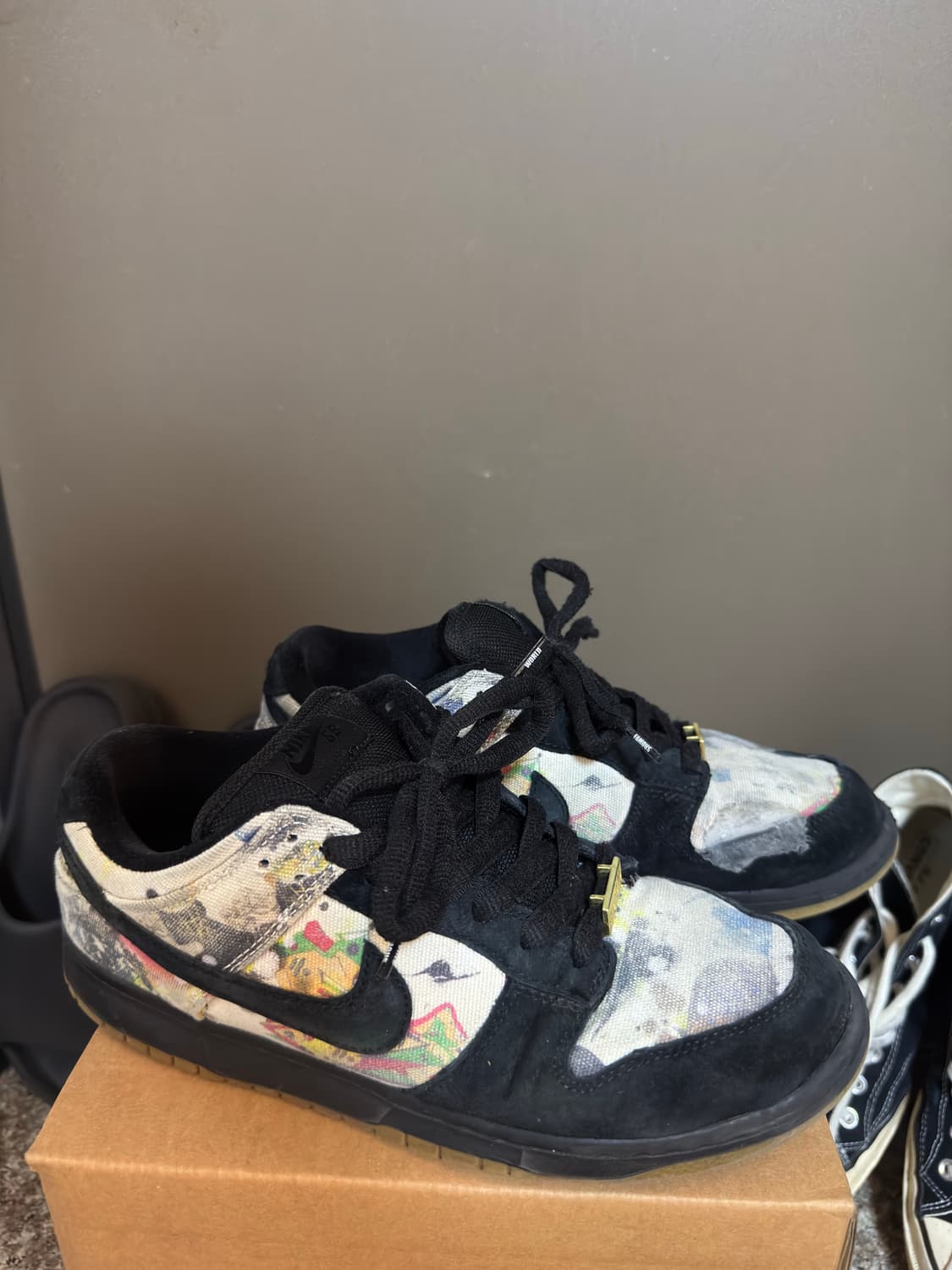 [270]나이키 x 슈프림 SB 덩크 로우 QS 라멜지 블랙 상품이미지1