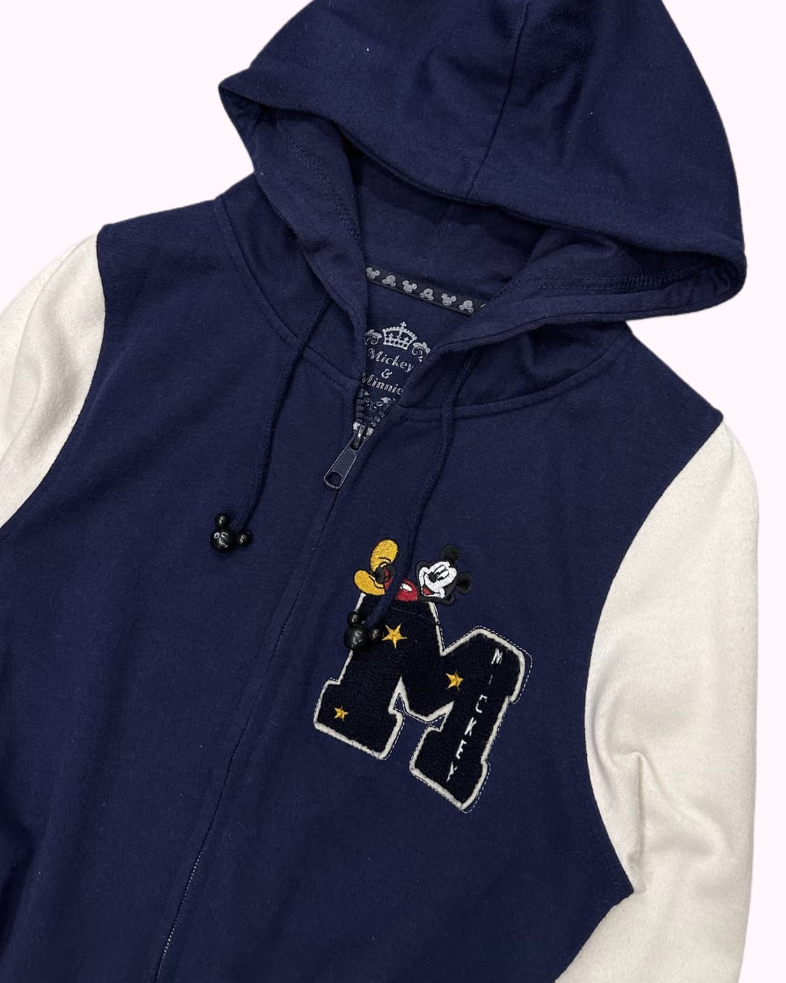 MICKEY&MINNIE patch printing hood zip-up 상품이미지3