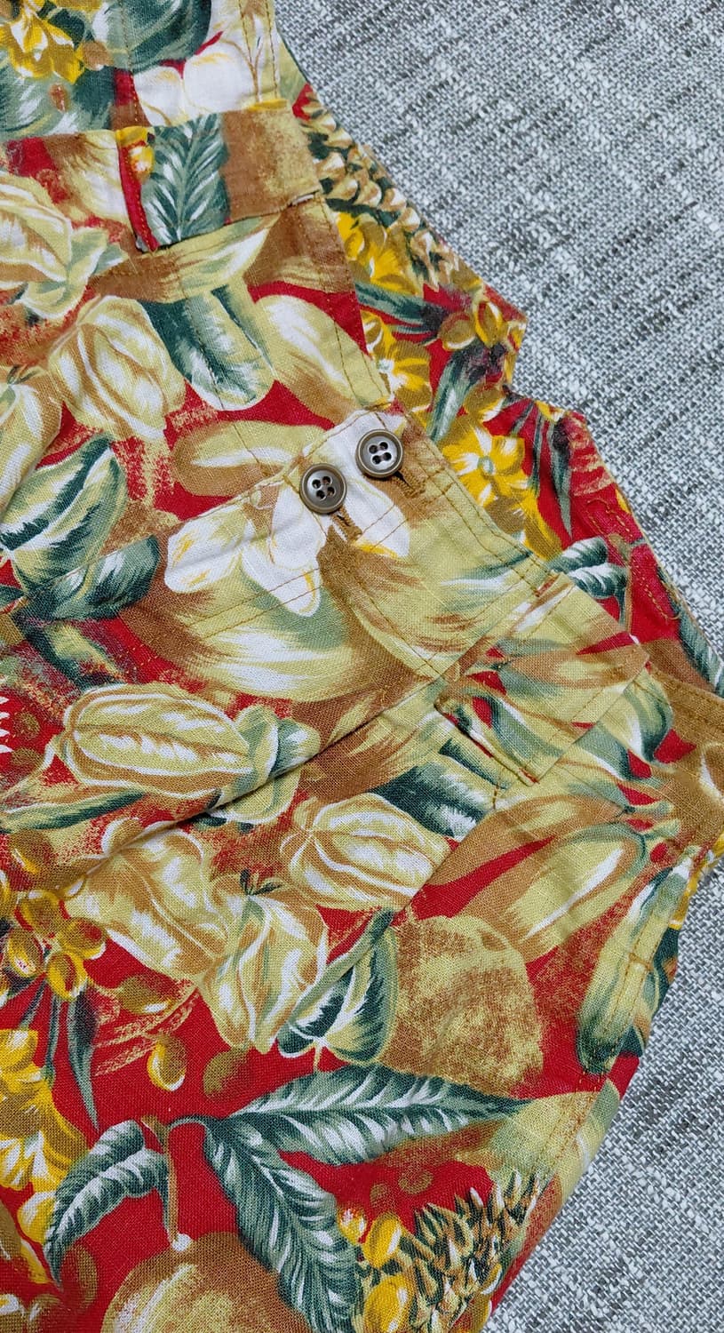 [린넨 100%/S] DGRRCE 보타니컬 트로피컬 하이웨이스트 쇼츠 상품이미지10