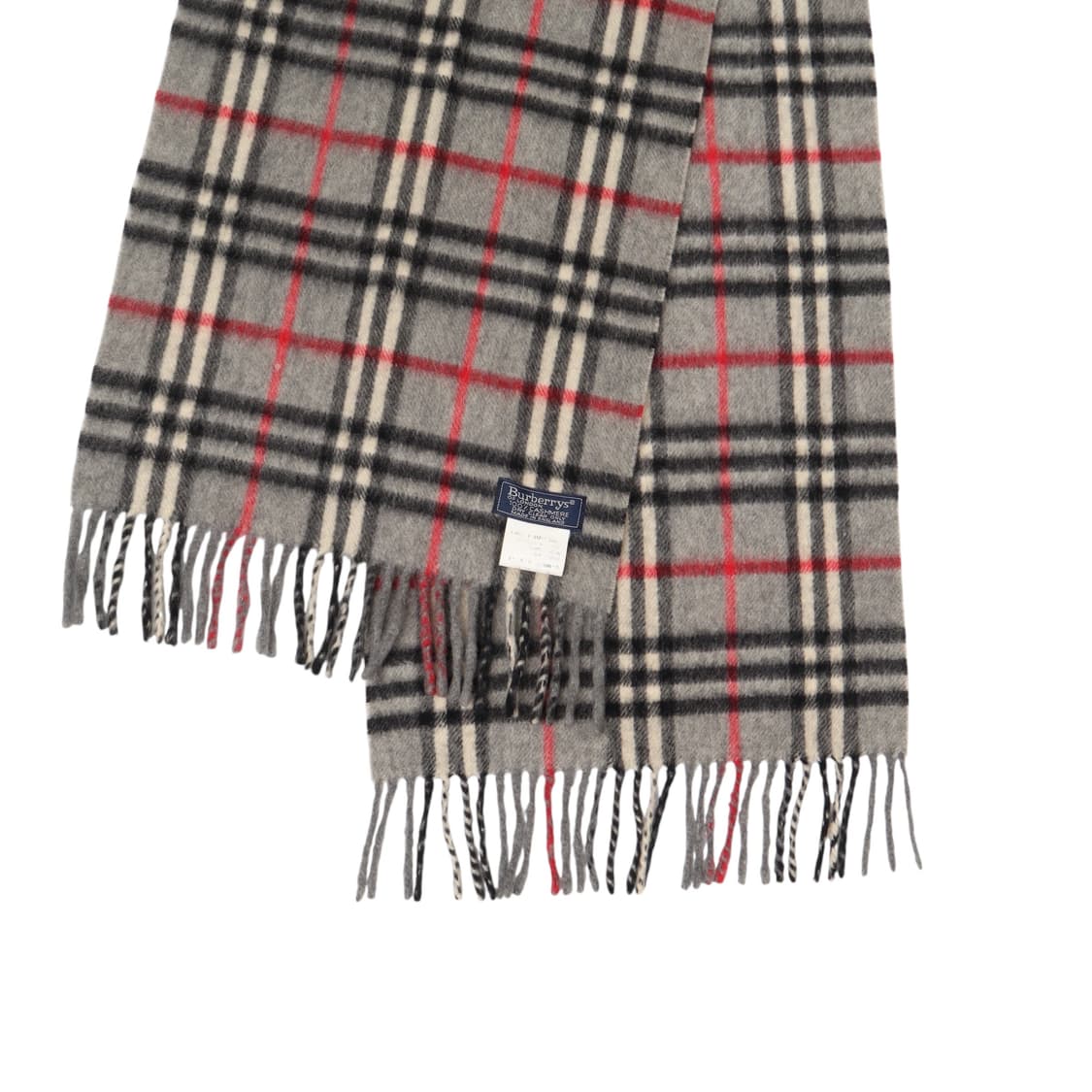 버버리 그레이 캐시미어 100 노바체크 머플러 상품이미지5