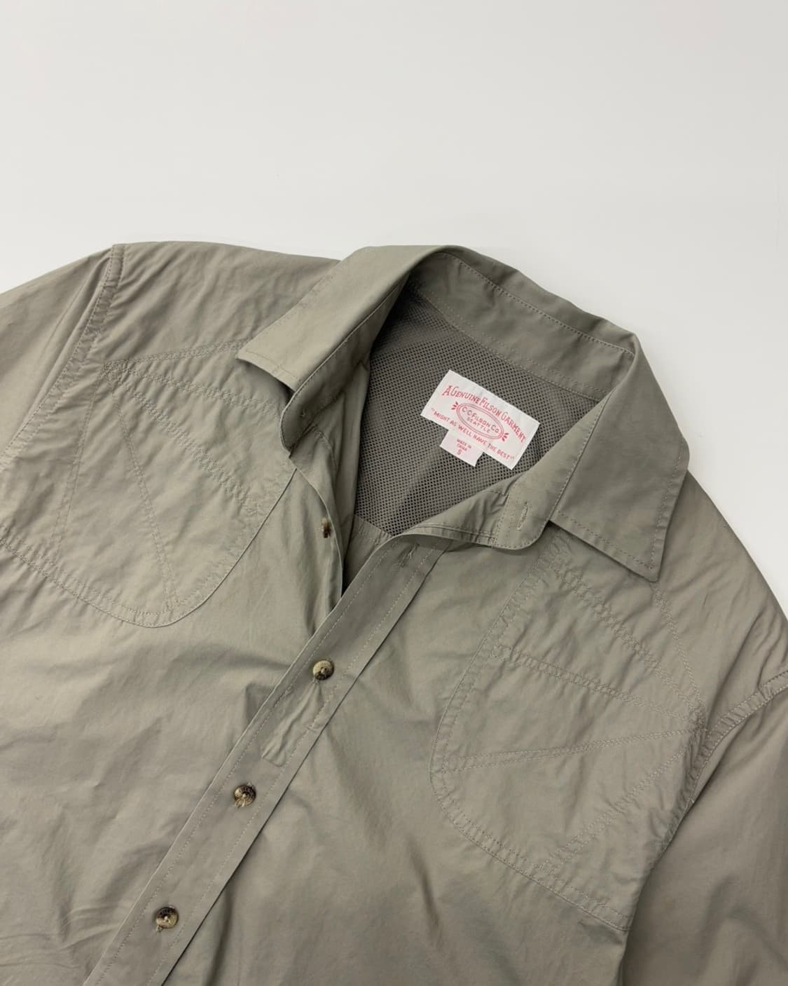 FILSON GARMENT 필슨 가먼트 카키컬러 반팔 셔츠  상품이미지3