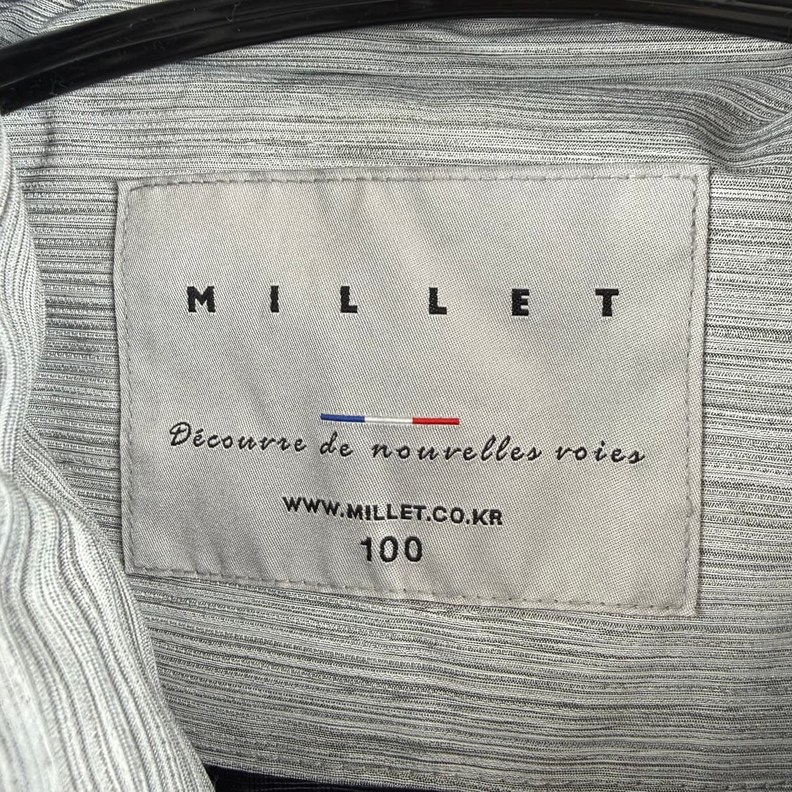 (100) 밀레 바람막이 자켓 그레이 상품이미지3