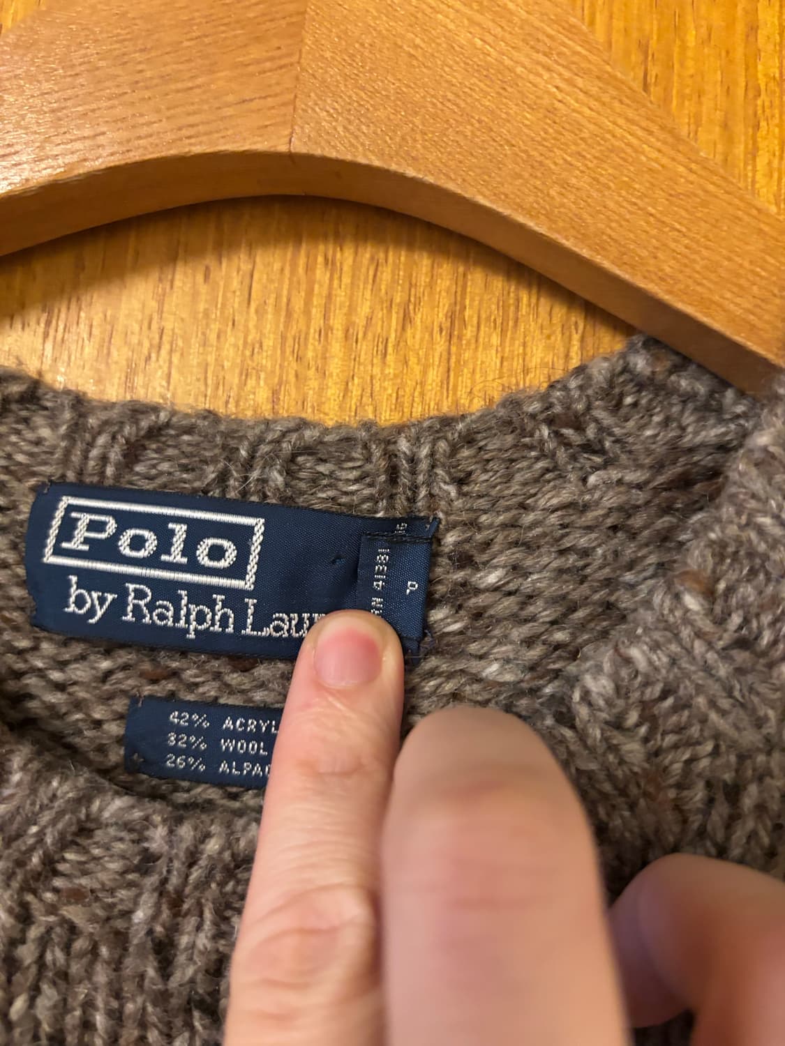 폴로 랄프로렌 브라운 니트 스웨터 상품이미지5