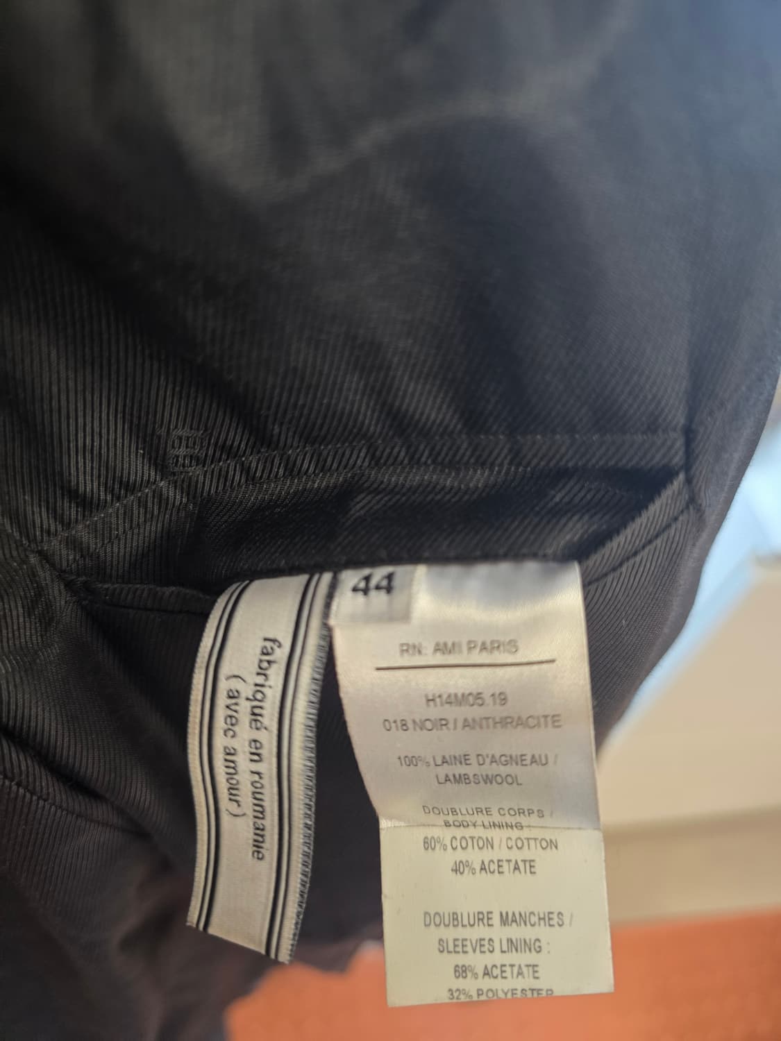 아미 폴카닷 롱 코트 44(90) 상품이미지5