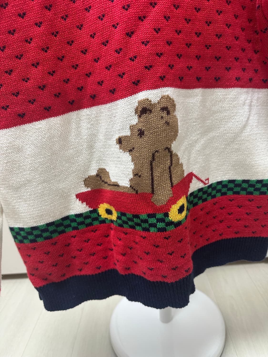 sweater loft 곰돌이 니트 가디건 상품이미지3