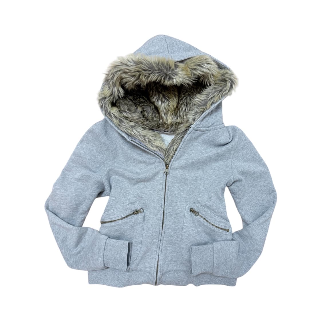 Vintage y2k fur hoodie 상품이미지1