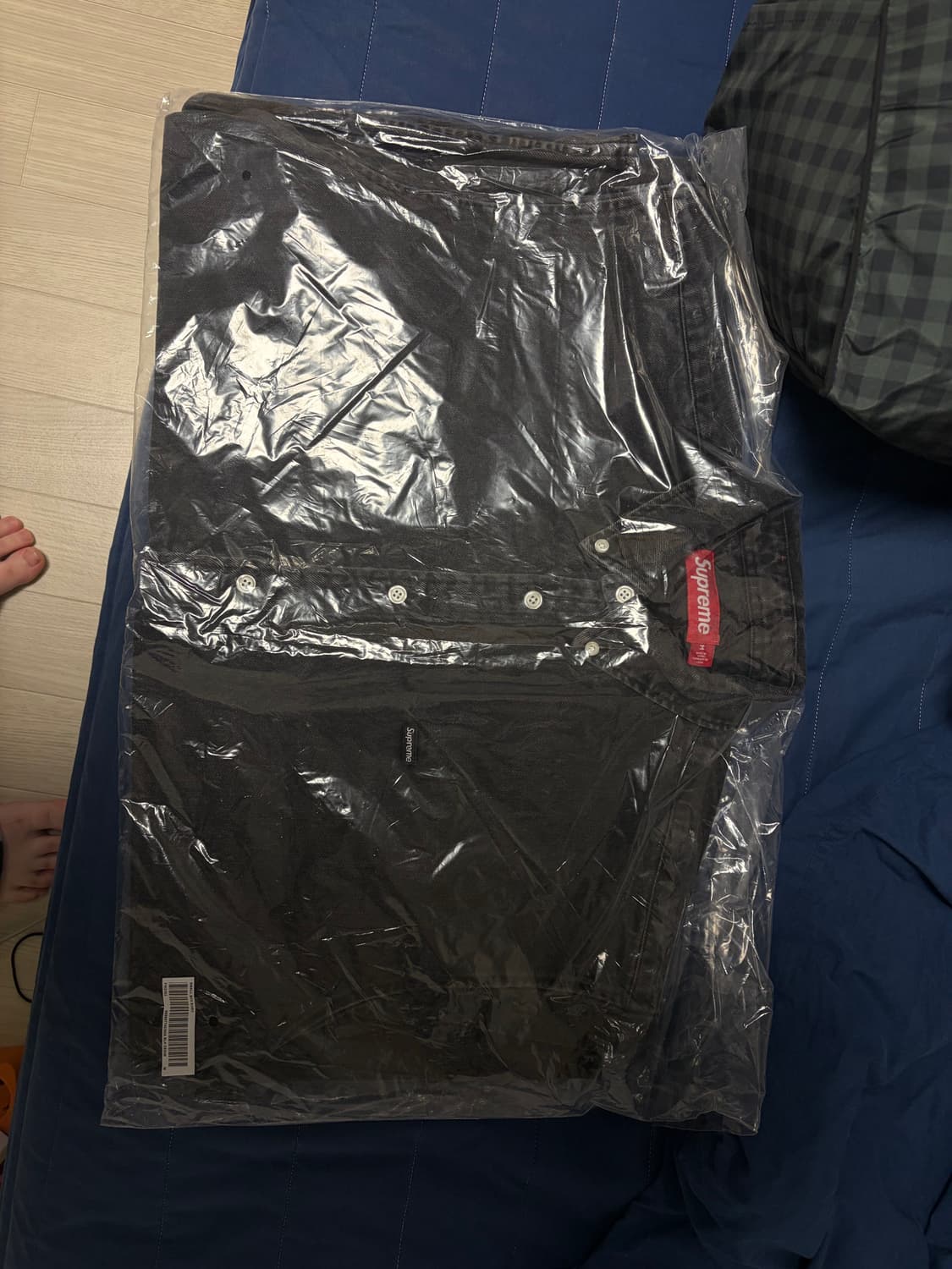 슈프림 스몰박스 데님 셔츠 블랙 상품이미지2