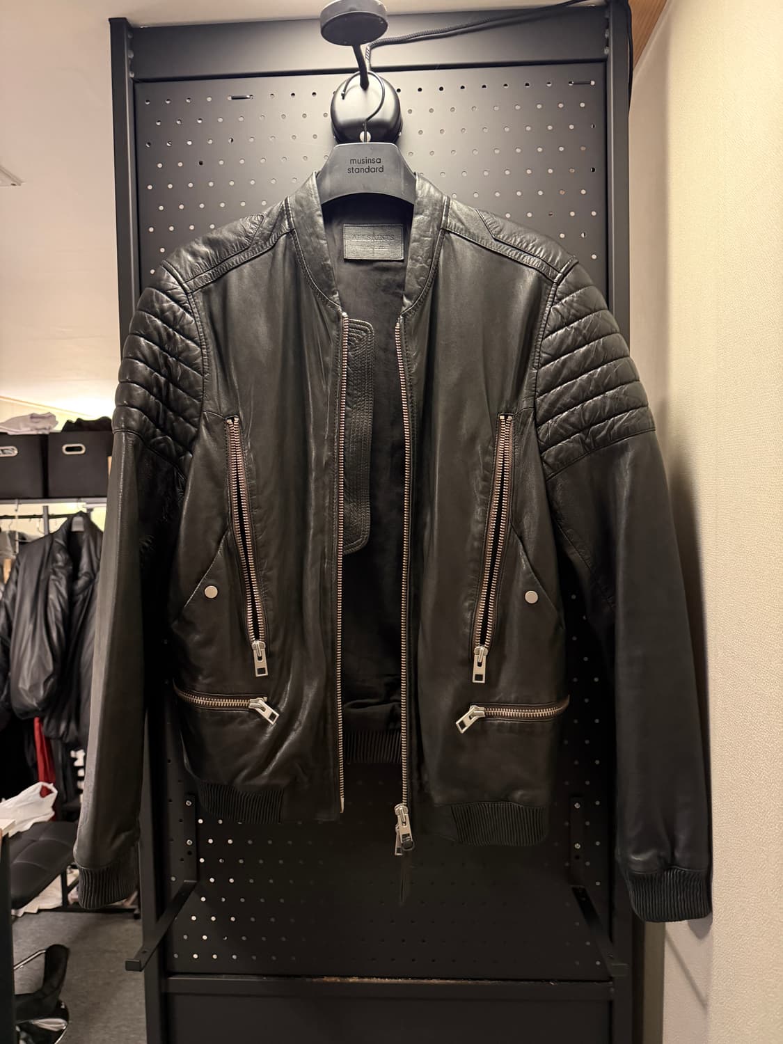 올세인츠 양가죽 레더 가죽 자켓 XL 상품이미지1