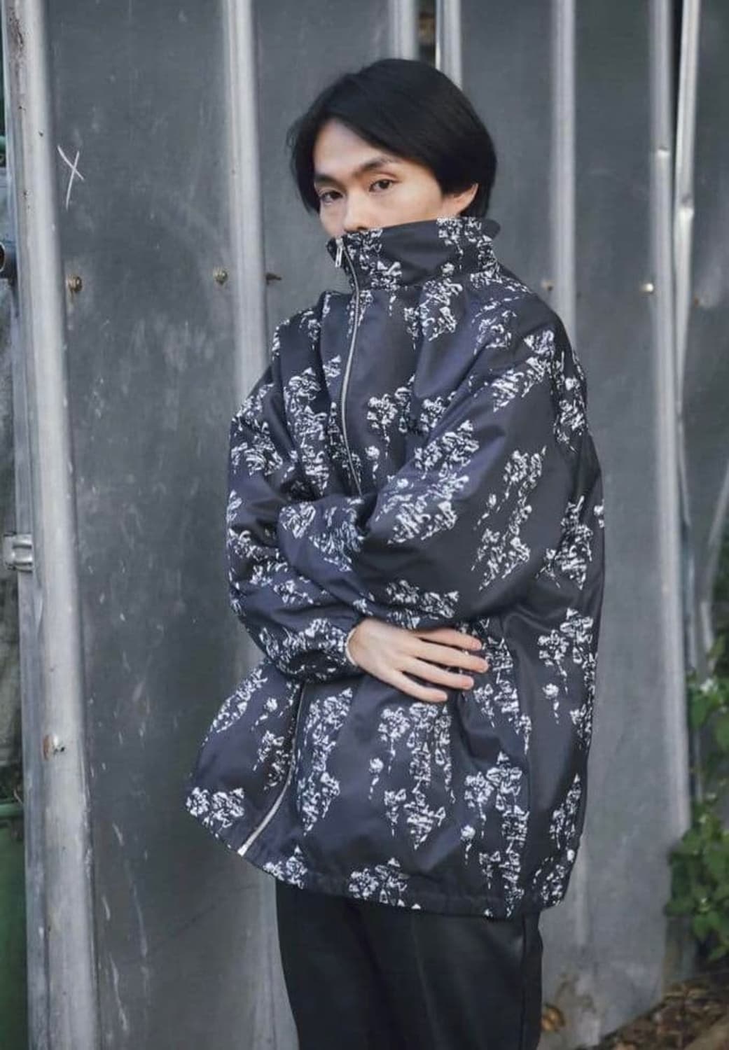 GIDEAL. 디지털 플라워 그래픽 집업 자켓 02 상품이미지1