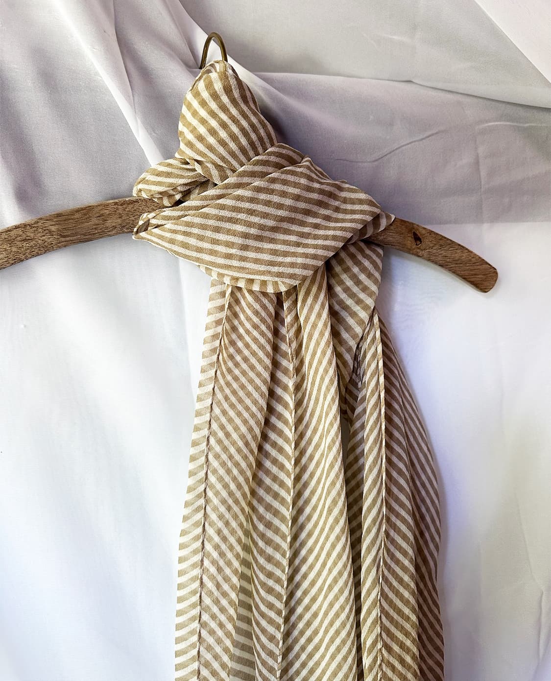 ELLE stripe sheer scarf 상품이미지6