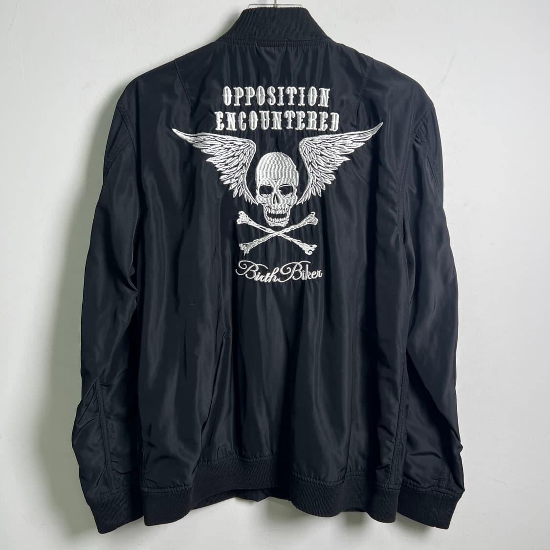 Real Master 블랙 스컬 ma-1 항공점퍼 L 상품이미지6