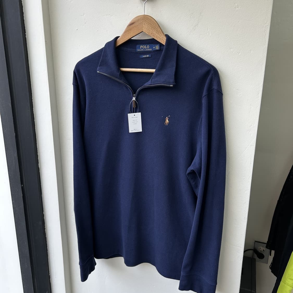 15422 - 폴로 랄프로렌 네이비 반집업 니트 상품이미지2