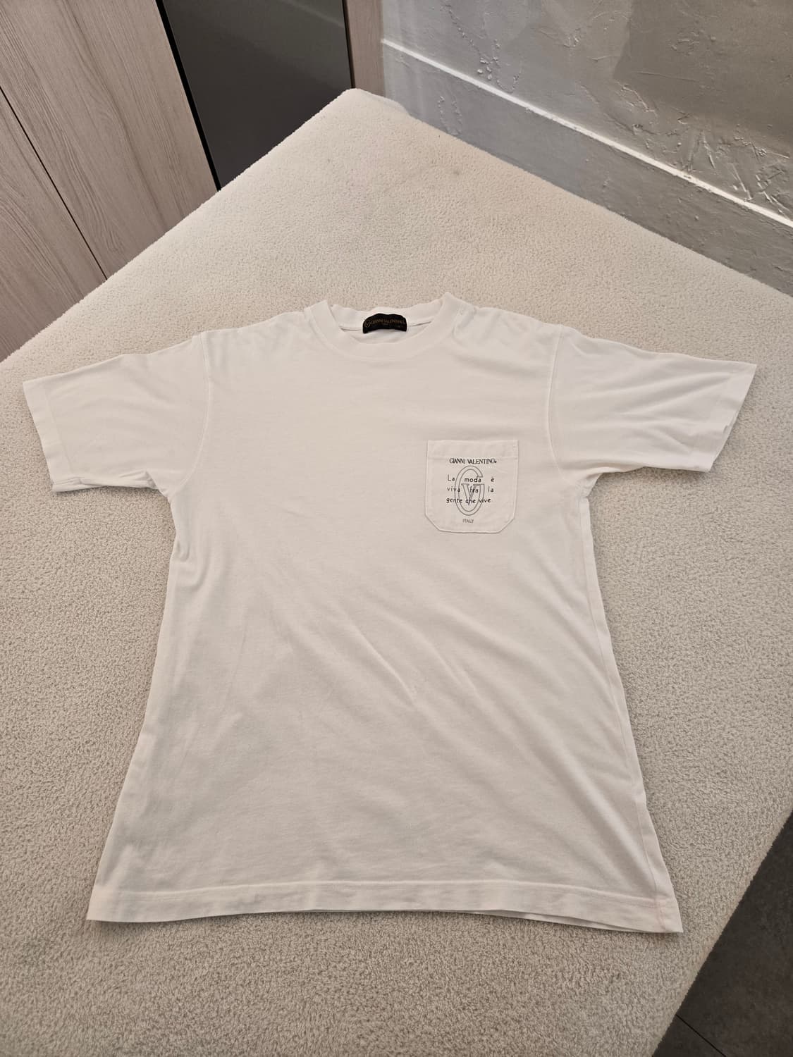 지아니 발렌티노(GIANNI VALENTINO) 흰색 반팔 티셔츠 M 상품이미지2
