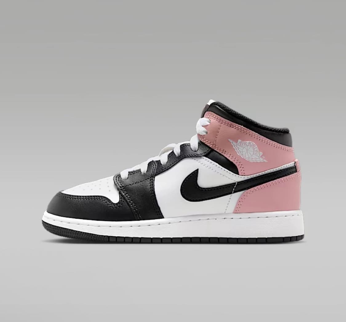 나이키 에어조던1 주니어 미드 블랙 핑크 250 상품이미지1