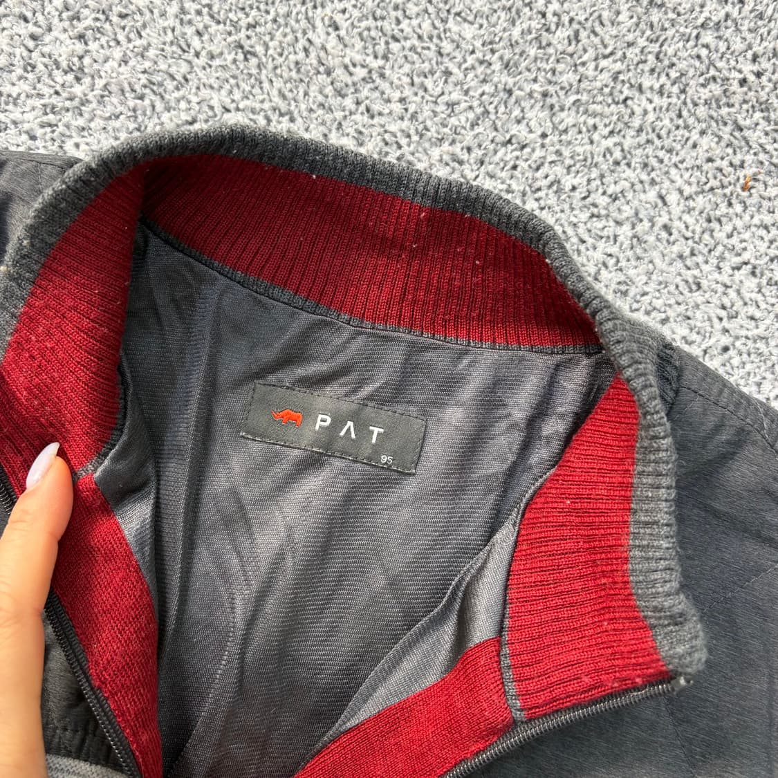 95 PAT 골프 울 반집업 방풍 니트 0319J 상품이미지2