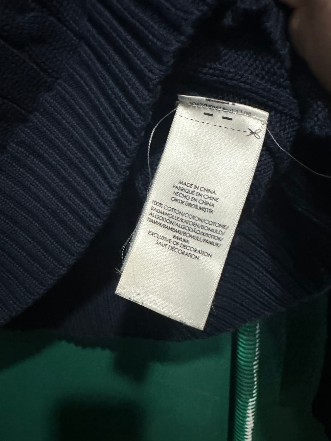 폴로 꽈베기니트 네이비M 상품이미지4