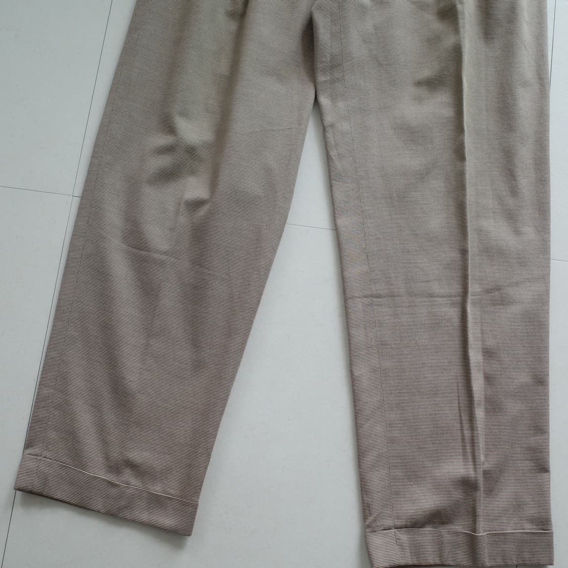 90s 폴로 랄프로렌 잔체크 투턱 슬랙스 팬츠 34 상품이미지3