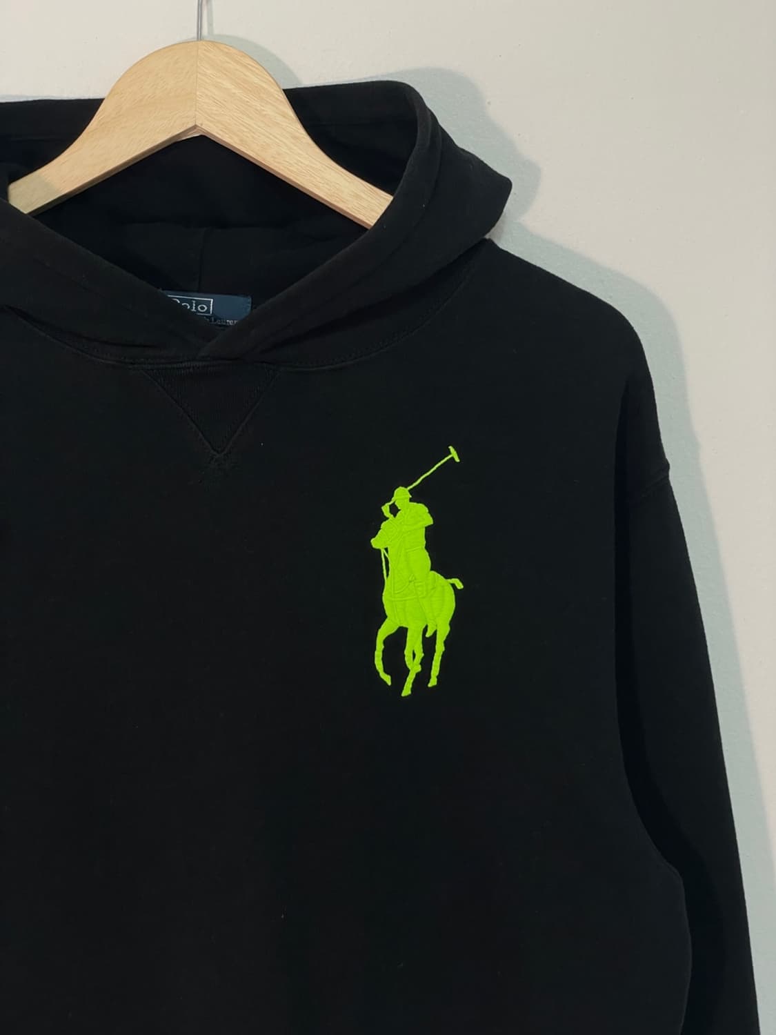 폴로 빅포니 블랙 후드티 상품이미지5