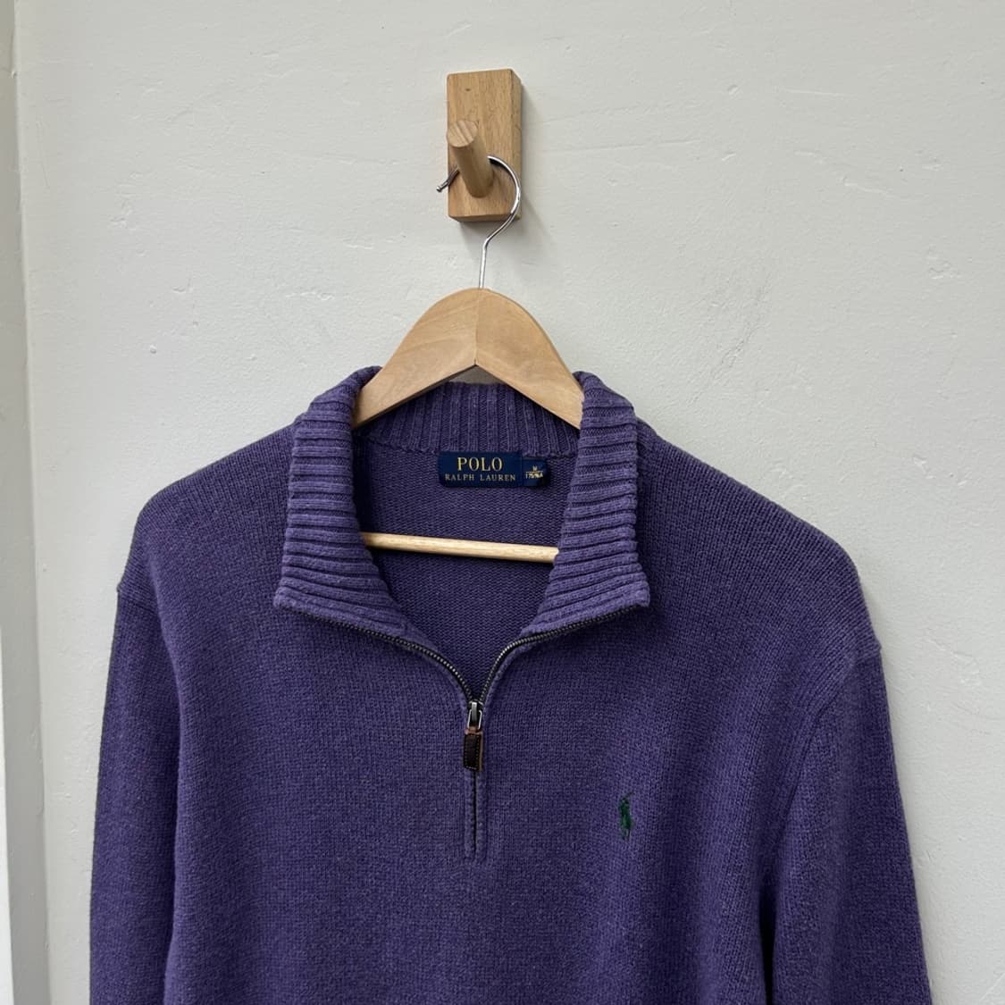 16651 - 폴로 랄프로렌 퍼플 반집업 니트 상품이미지1