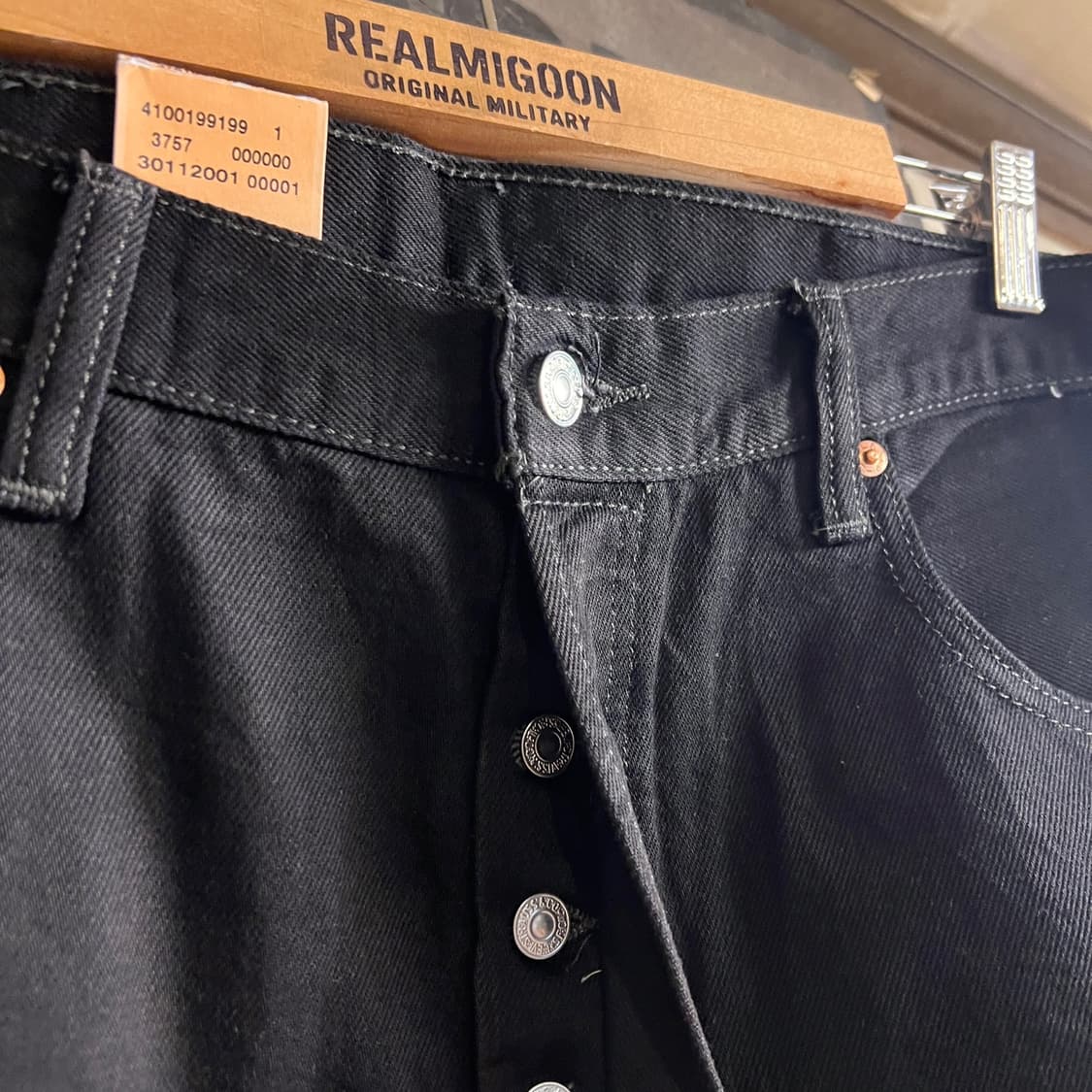 리바이스 501 블랙진 38x30 Size 데드스탁 260318-3 상품이미지4