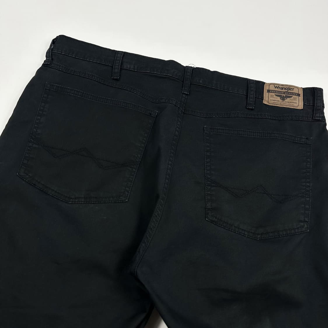 랭글러 스트레이트 흑청 블랙진 데님 팬츠 (36인치) 상품이미지5