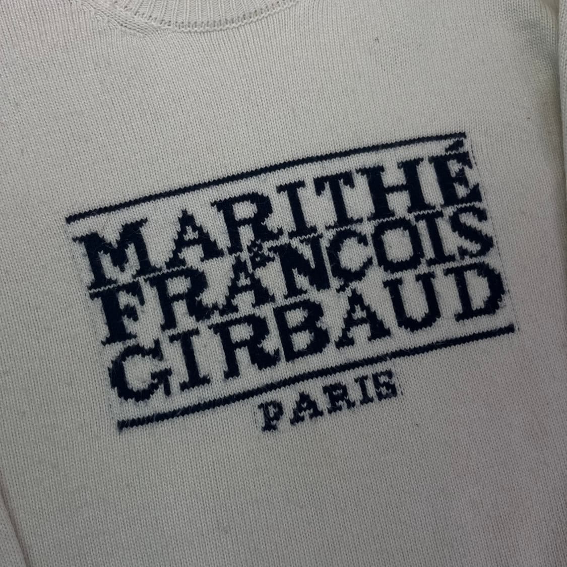 W 95 마리떼 프랑소와 저버 빅로고 니트 상품이미지2