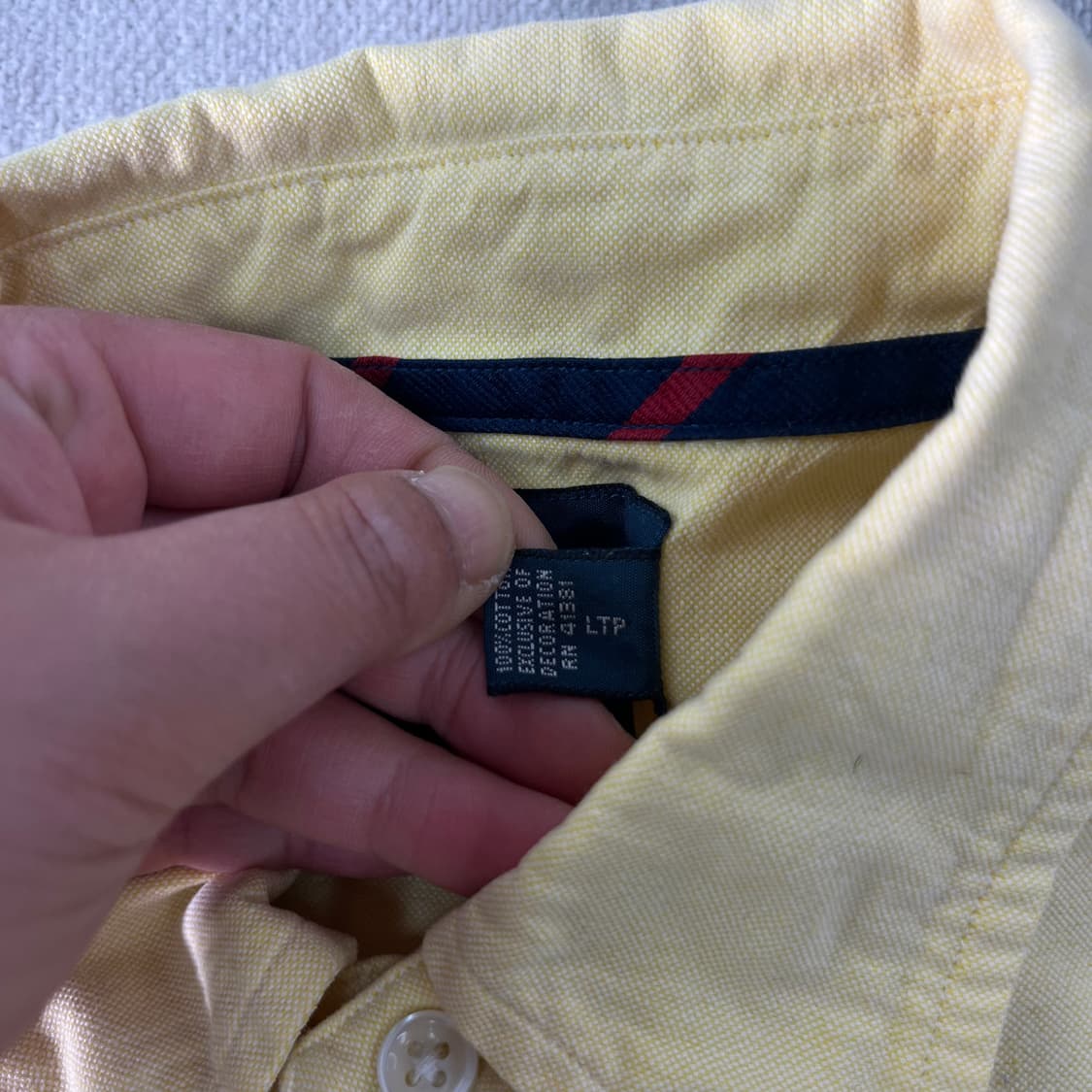 100 폴로랄프로렌 옐로우 코튼 셔츠 상품이미지5