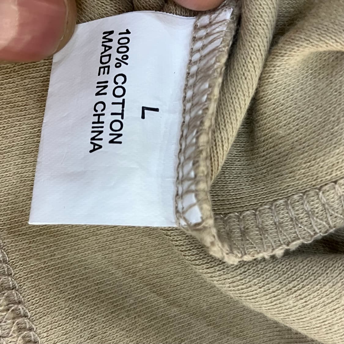 엠포리오 아르마니 로고 베이지 롱슬리브 L 상품이미지5