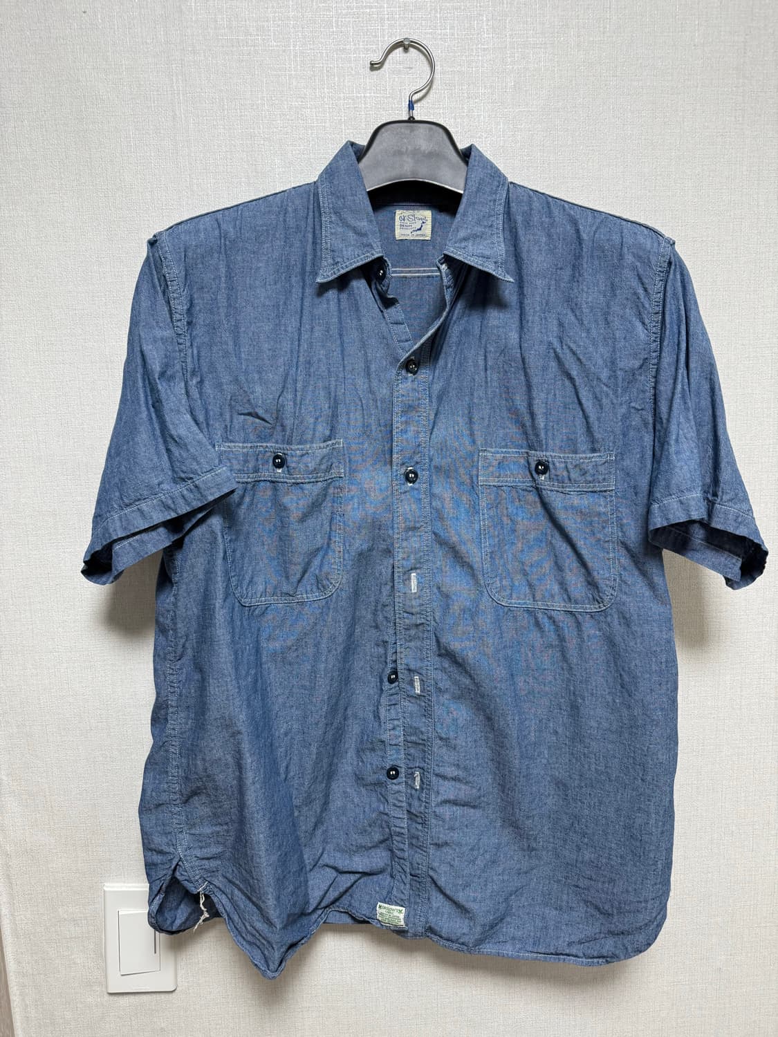 오어슬로우 샴브레이 하프 셔츠4사이즈 (네고x) 상품이미지1