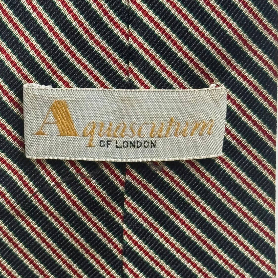 아쿠아스큐텀 London 런던 실크100 넥타이 상품이미지3