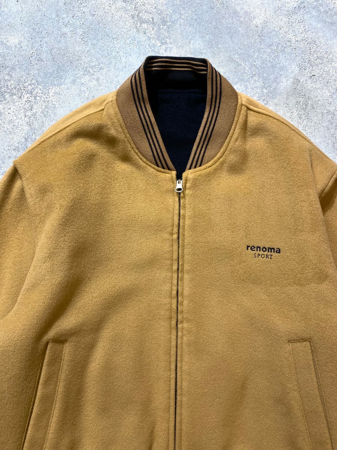 [M] 90s renoma sport 레노마 리버서블 울 블루종 상품이미지3