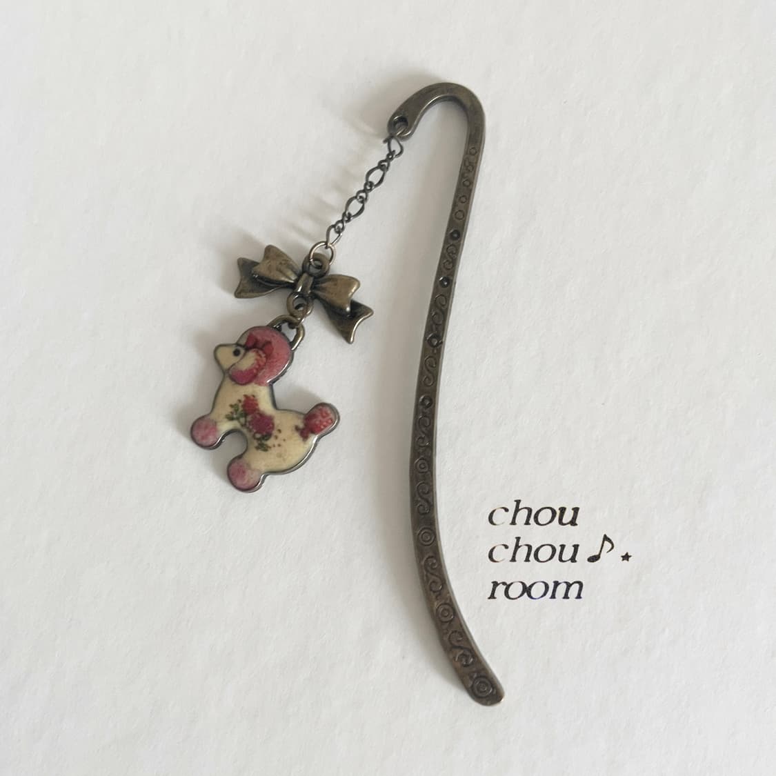 메탈 펜던트 책갈피 ⊰romantic puppy⊱ bookmark 상품이미지4