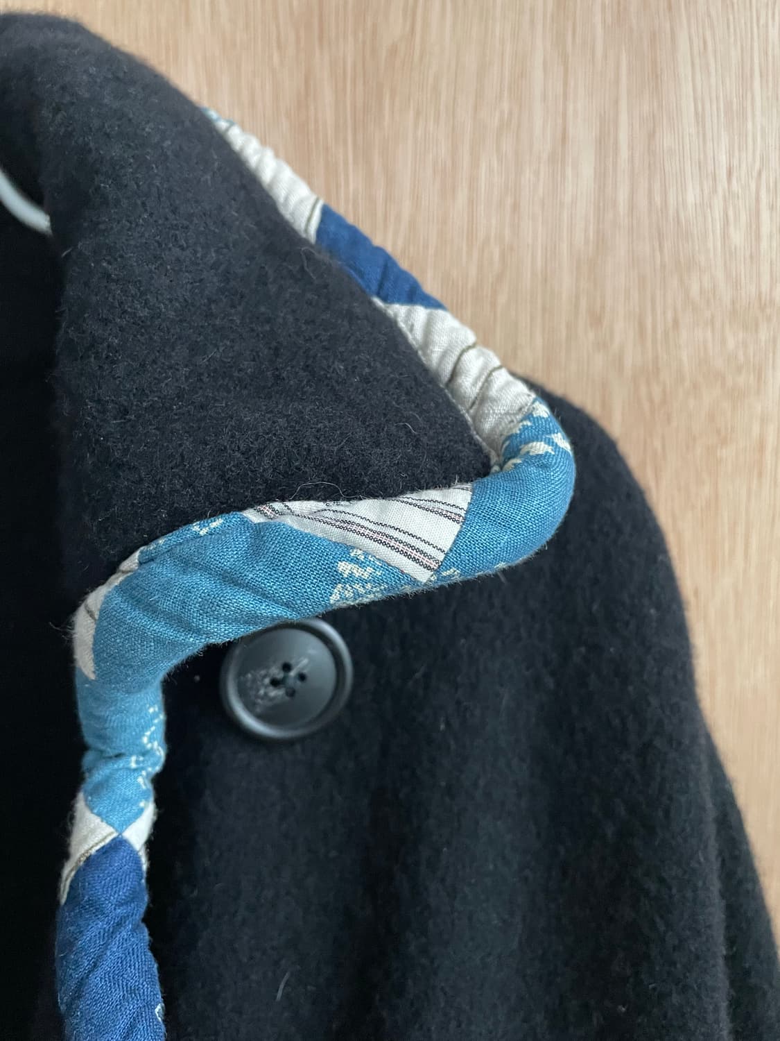 캐피탈 파이핑 울 코트 상품이미지5