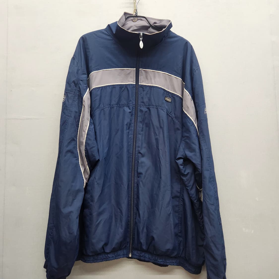 올드스쿨 아식스 로고/사이드 바람막이 자켓 3XL 상품이미지1