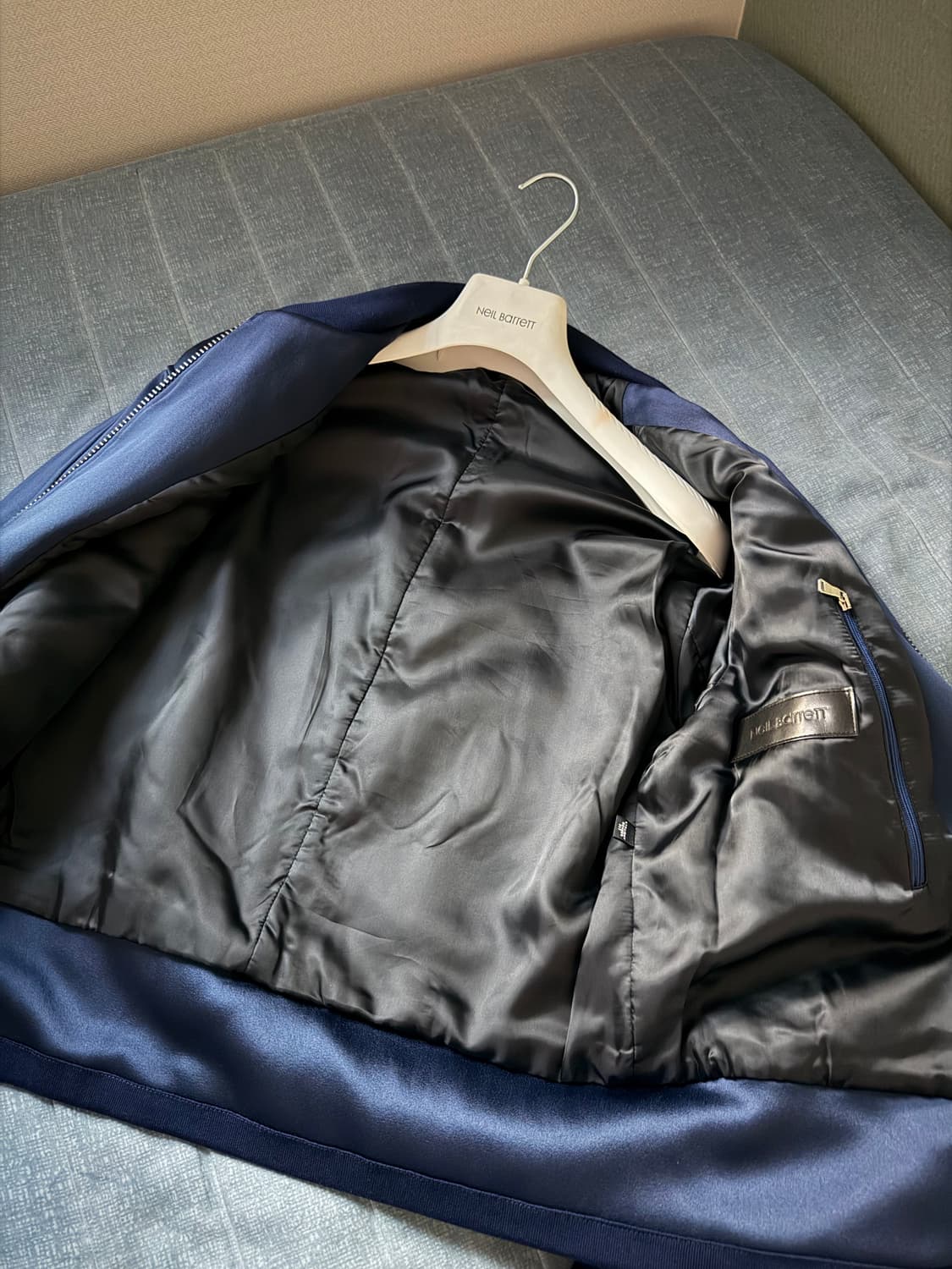 닐바렛 세틴 블루종 봄버 자켓 상품이미지5