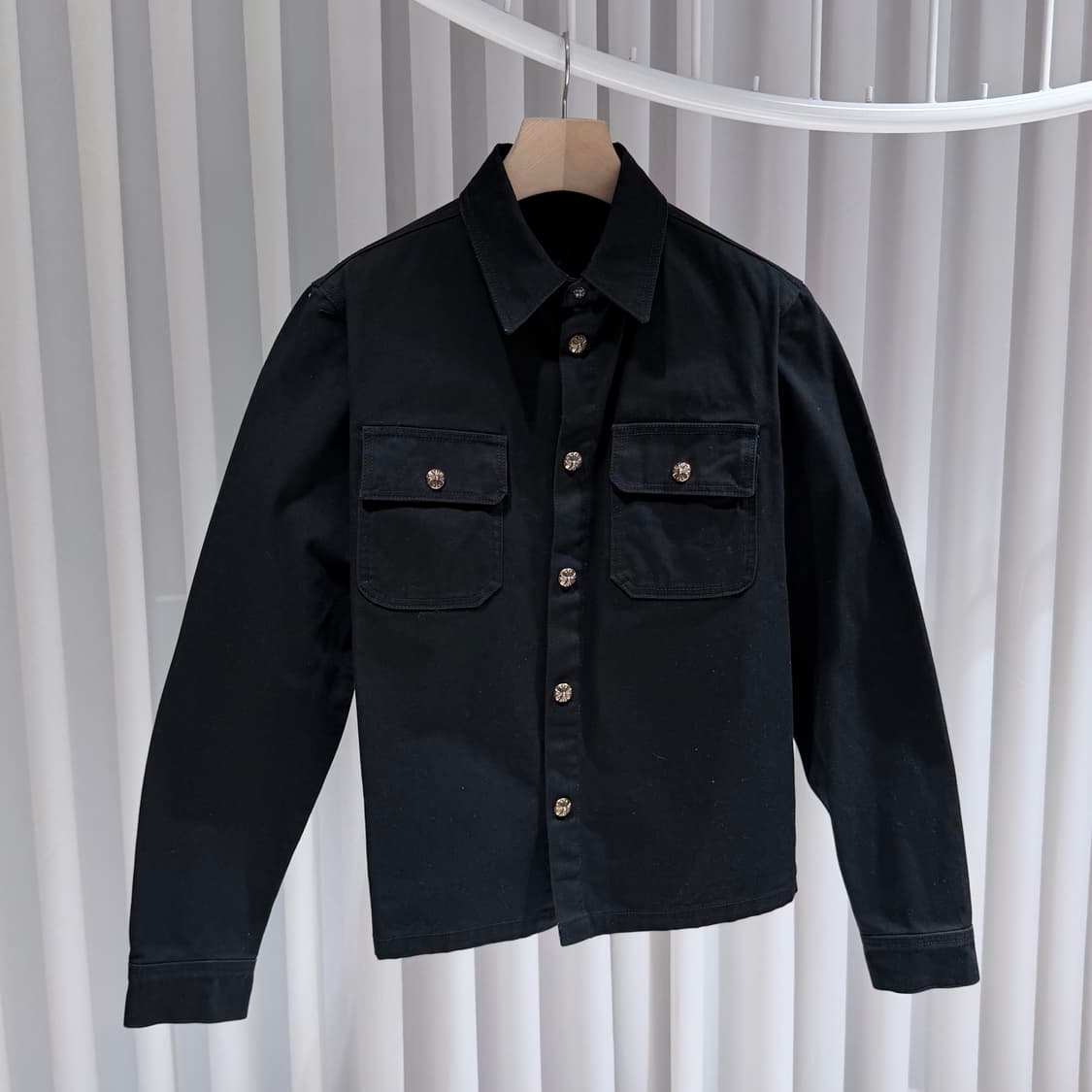 (S+/ M) / 크롬하츠 워크독 블랙 셔츠 자켓 상품이미지3